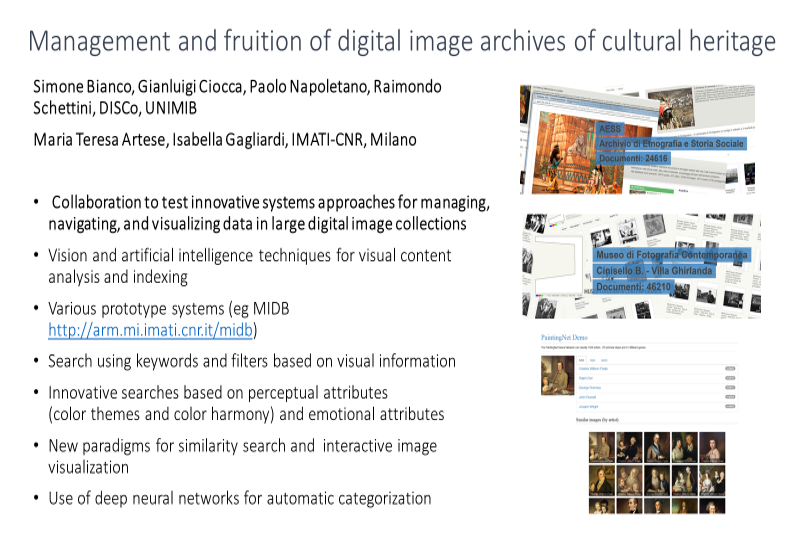 Management and fruition of cultural archives