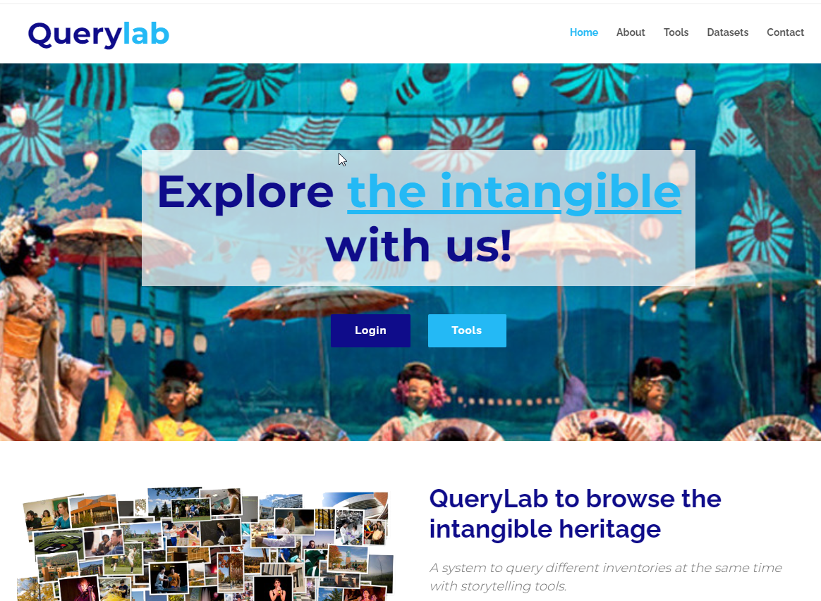 QueryLab: Intangible Cultural Heritage Portal